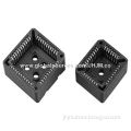 PLCC Sockets/Connectors, Square Plastic Chip Carrier/1.27mm Pitch/Straight Dip/20/28/32/44/52/68-pin